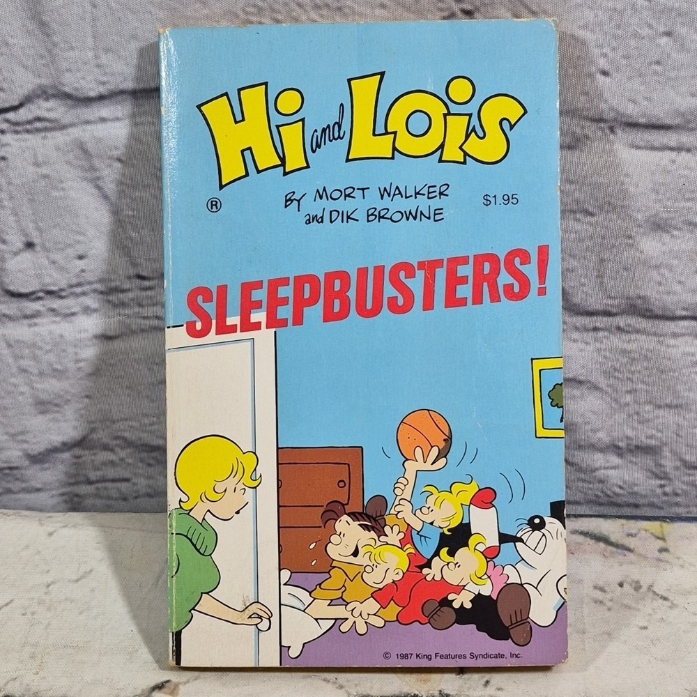 Hi and Lois Sleepbusters! 1987 Vintage Comic Strip Paperback Book Mort Walker